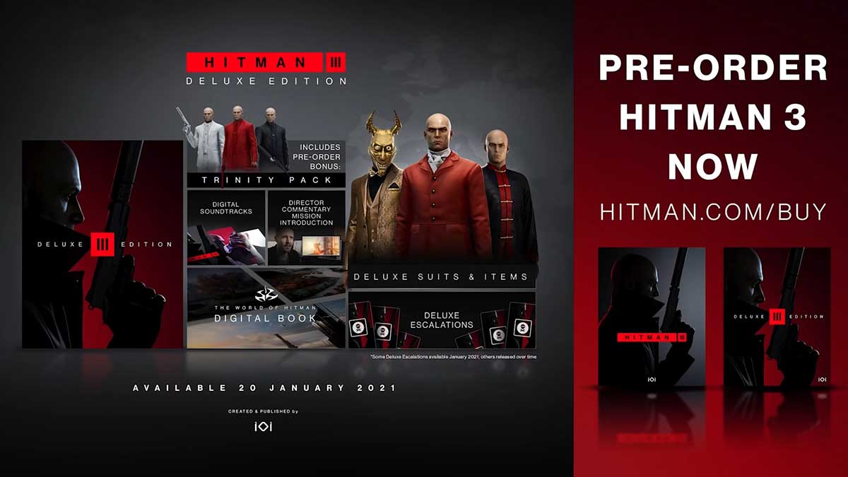 Hitman 3 Deluxe Version content