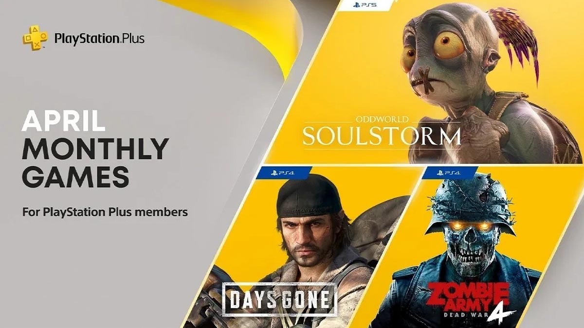 Sony PlayStation Plus April 2021 Oddworld Soulstorm, Days Gone